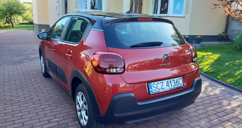 Citroen C3 cena 42900 przebieg: 30000, rok produkcji 2018 z Zelów małe 407